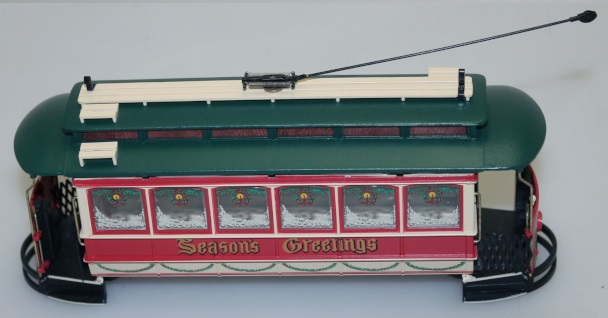 (image for) Shell-w/LED & Roof-Seasons Greetings (ON30-Closed Street Car)